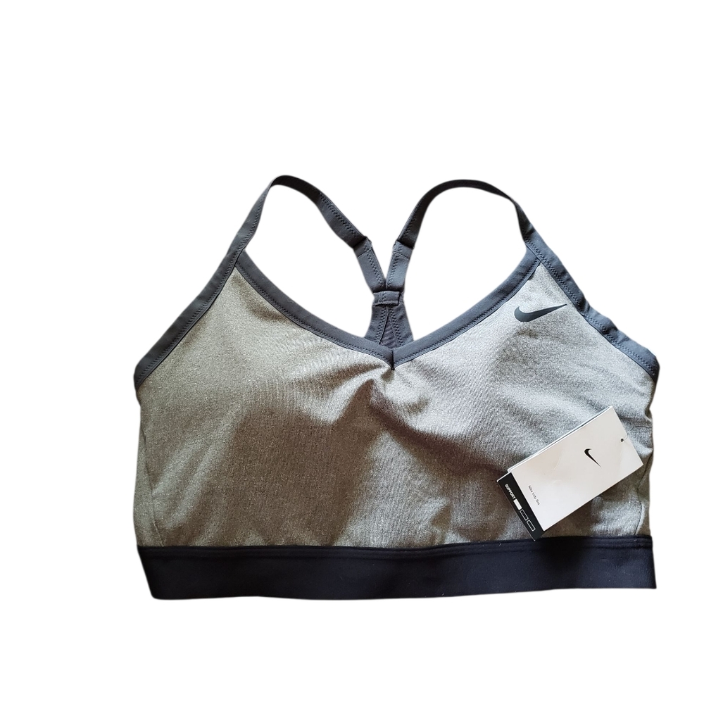 NIKE Women's Indy Light Support Padded Sports Bra Plus Size 2X Dri-FIT Grey
